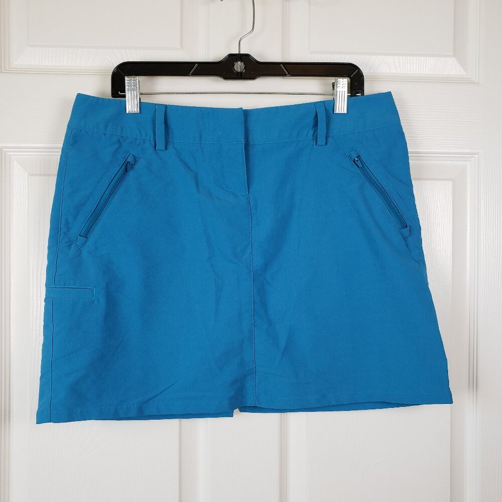 Adidas Blue A line Clima Cool Golf Skirt Skort Size 12